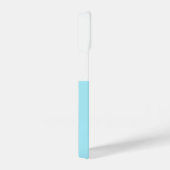 Cute White and Blue Custom Initial Black Whale iPhone Hoesje (Rechterkant)