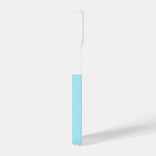 Cute White and Blue Custom Initial Black Whale iPhone Hoesje (Rechterkant)