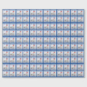 Cute White Arctic Fox in Snow Cadeaupapier (Vlak)