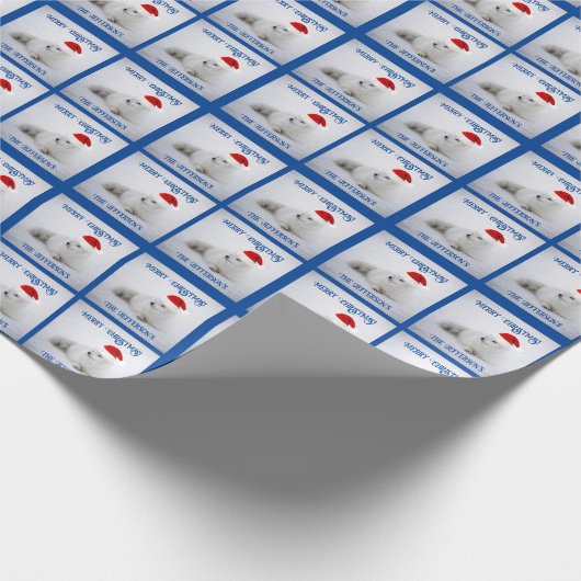 Cute White Arctic Fox in Snow Cadeaupapier (Hoek)