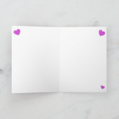 Cute White Baby Sea Otter , Happy Valentines Day Kaart (Binnen)