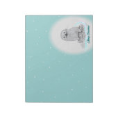 Cute White Baby Sea Otter , Merry Christmas Notitieblok (Linkerzijde)
