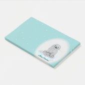 Cute White Baby Sea Otter , Merry Christmas Post-it® Notes (Schuin)