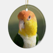 Cute White Bellied Caique Parrot Keramisch Ornament (Links)