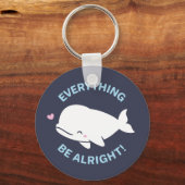 Cute White Beluga, alles wat walvis goed is Sleutelhanger (Voorkant)