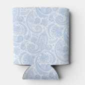 Cute white blue paisley Patroon Blikjeskoeler (Achterkant)
