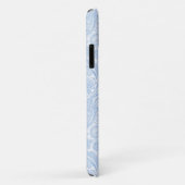 Cute white blue paisley Patroon Case-Mate iPhone Case (Achterkant/rechts)