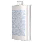 Cute white blue paisley Patroon Flacon (Links)