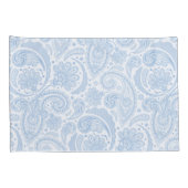 Cute white blue paisley Patroon Kussensloop (Achterkant-Rechts)