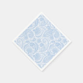 Cute white blue paisley Patroon Servet (Hoek)