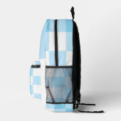 Cute White & Blue Unicorn Themed Backpack Bedrukte Rugzak (Rechts)