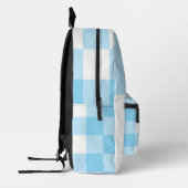 Cute White & Blue Unicorn Themed Backpack Bedrukte Rugzak (Links)