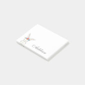 Cute White Bunny Flower Crown Post-it® Notes (Schuin)