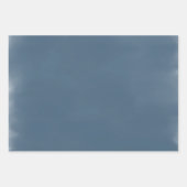 Cute White Bunny Rabbits Blue Winter Kerstmis Inpakpapier Vel (Voorkant 3)