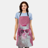  Cute  White Cat  – Personalized Schort (Gedragen)