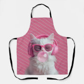  Cute  White Cat  – Personalized Schort (Voorkant)