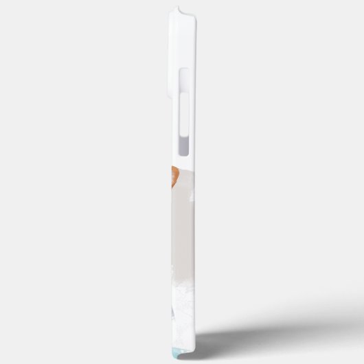 Cute White Chihuahua Abstract Blue Case-Mate iPhone Case (Achterkant / Links)