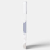 Cute White Chihuahua Abstract Blue Case-Mate iPhone Case (Achterkant / Rechts)