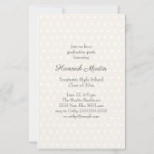 Cute White Daisies BUDGET Graduparty Foto (Achterkant)