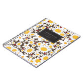 Cute White Daisies Summer Flowers And Red Ladybugs Notitieboek (Linkerzijde)