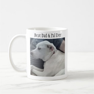 Cute White Dog met Best Pal Ever Two Photo Koffiemok