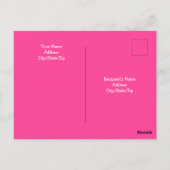 Cute White Dog Wearing Pink Scarf Moederdag Briefkaart (Achterkant)