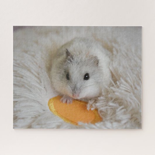 Cute White Dwarf Hamster Pet Legpuzzel (Horizontaal)