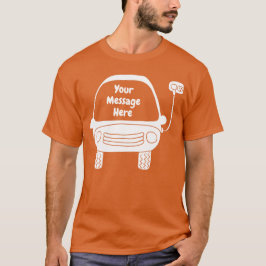 Cute White Electric Car Persoonlijk T-shirt