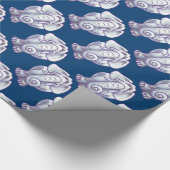 Cute White Elephant Gift Cadeaupapier (Hoek)