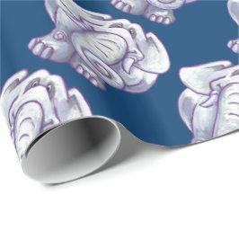 Cute White Elephant Gift Cadeaupapier