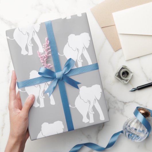 Cute White Elephant Gift Exchange-kerstspel Cadeaupapier (Geschenken)