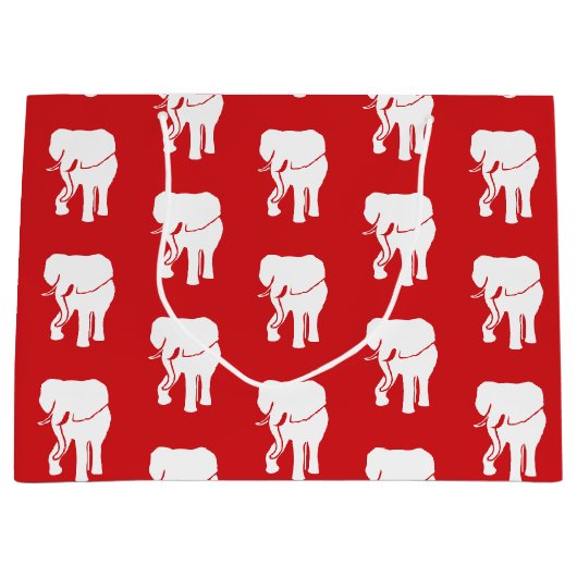 Cute White Elephant Gift Exchange-kerstspel Groot Cadeauzakje (Voorkant)