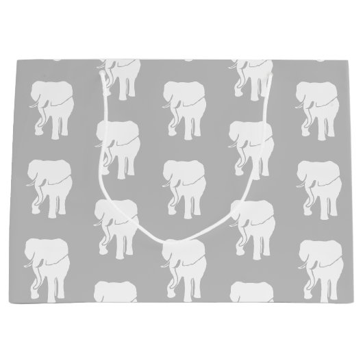 Cute White Elephant Gift Exchange-kerstspel Groot Cadeauzakje (Voorkant)