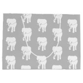 Cute White Elephant Gift Exchange-kerstspel Groot Cadeauzakje (Achterkant)