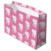 Cute White Elephant Gift Exchange-kerstspel L Groot Cadeauzakje (Achterkant Gekanteld)