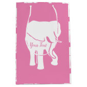 Cute White Elephant Gift Exchange-kerstspel M Medium Cadeauzakje (Voorkant)