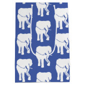 Cute White Elephant Gift Exchange-kerstspel Medium Cadeauzakje (Achterkant)