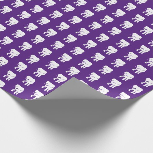 Cute White Elephant Gift Exchange-kerstspel W Cadeaupapier (Hoek)