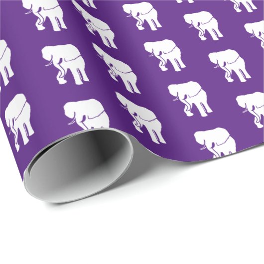 Cute White Elephant Gift Exchange-kerstspel W Cadeaupapier (Rol Hoek)