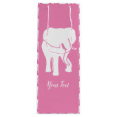 Cute White Elephant Gift Exchange-kerstspel W Wijn Cadeautas (Voorkant)