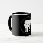 Cute White Elephant Gift Exchange Party Souvenir Mok (Voorkant links)