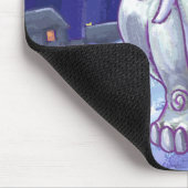 Cute White Elephant Gift Muismat (Hoek)