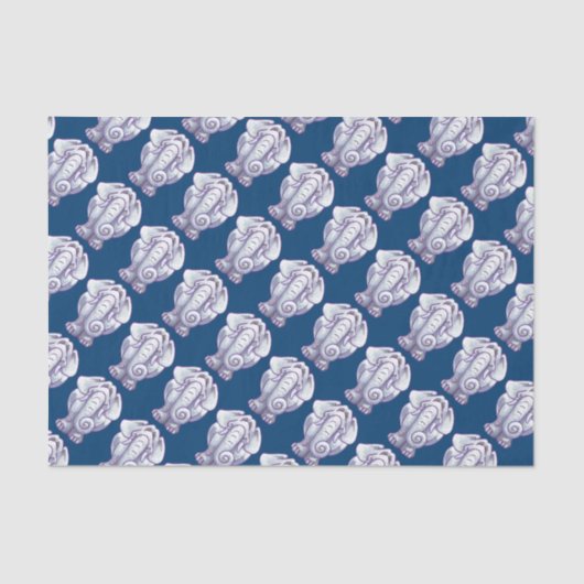 Cute White Elephant Gift Tissuepapier (Voorkant)