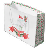 Cute White Elephant | Kerstmis Groot Cadeauzakje (Achterkant Gekanteld)