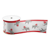 Cute White Elephant Satijnen Lint (Spoel)