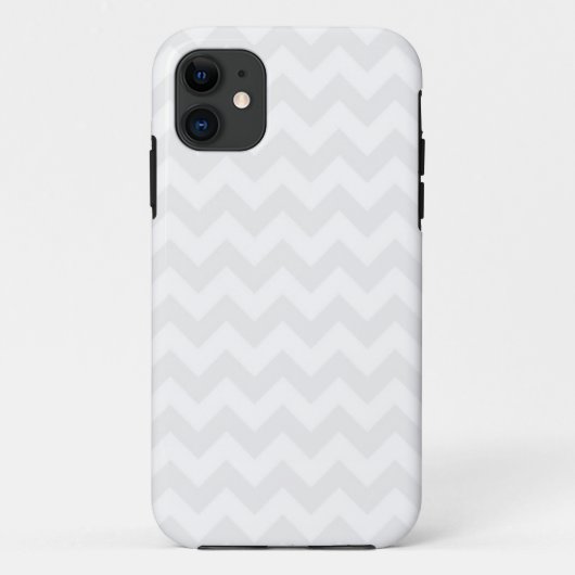 Cute White en Gray Chevron Pattern iPhone 5 Hoesje (Achterkant)