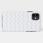 Cute White en Gray Chevron Pattern iPhone 5 Hoesje (Achterkant (horizontaal))