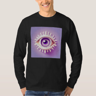 Cute White Eye Illustratie Pastel Kleur Vrouwen Ma T-shirt