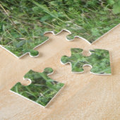 Cute White Fluffy Sheep Eating Puzzle Legpuzzel (Zijkant)