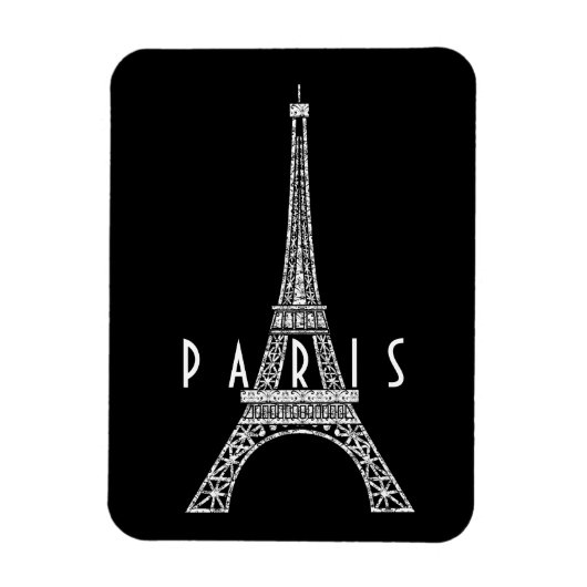 Cute white France Paris Eiffeltoren Magneet (Verticaal)